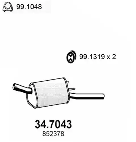 крайно гърне ASSO 34.7043