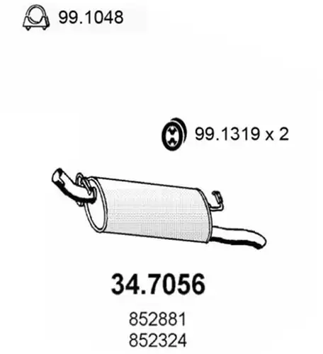 крайно гърне ASSO 34.7056