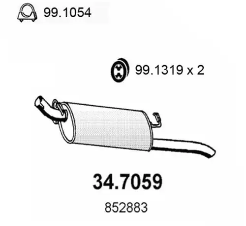 крайно гърне ASSO 34.7059