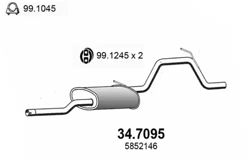 крайно гърне ASSO 34.7095