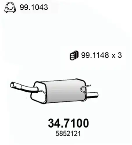 крайно гърне ASSO 34.7100