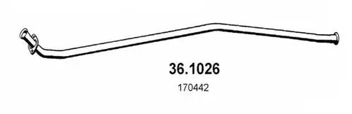 изпускателна тръба ASSO 36.1026