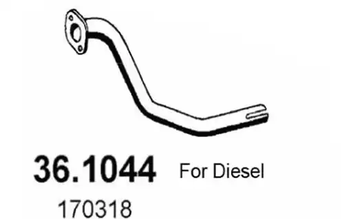 изпускателна тръба ASSO 36.1044