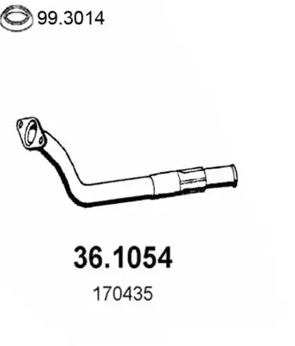 изпускателна тръба ASSO 36.1054