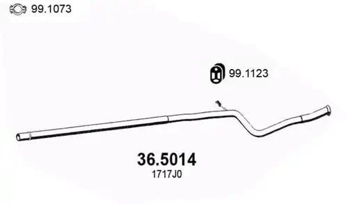 изпускателна тръба ASSO 36.5014