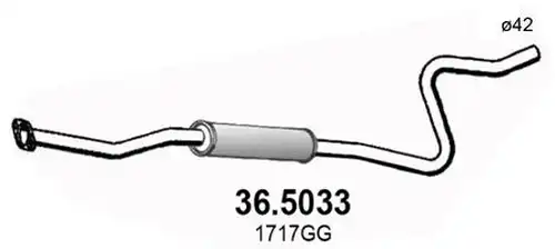 изпускателна тръба ASSO 36.5033