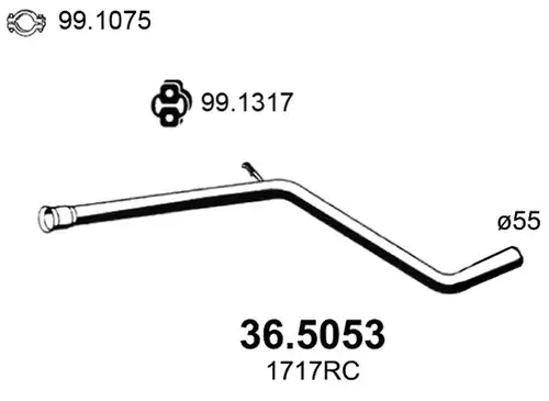 изпускателна тръба ASSO 36.5053