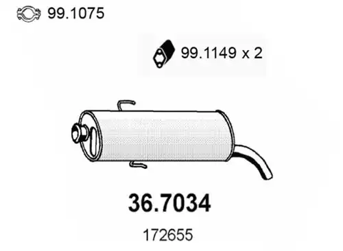 крайно гърне ASSO 36.7034