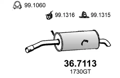 крайно гърне ASSO 36.7113