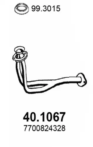 изпускателна тръба ASSO 40.1067