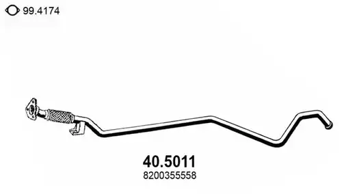 изпускателна тръба ASSO 40.5011