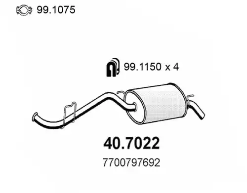 крайно гърне ASSO 40.7022