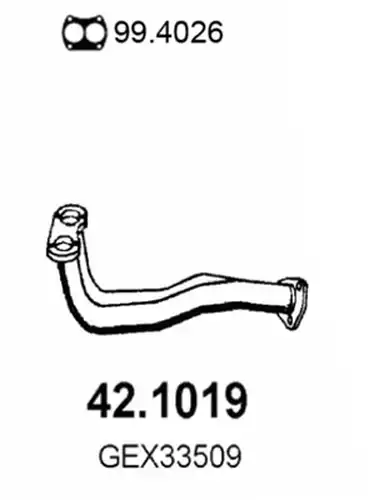 изпускателна тръба ASSO 42.1019