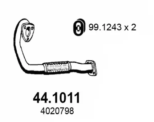 изпускателна тръба ASSO 44.1011