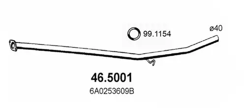 изпускателна тръба ASSO 46.5001