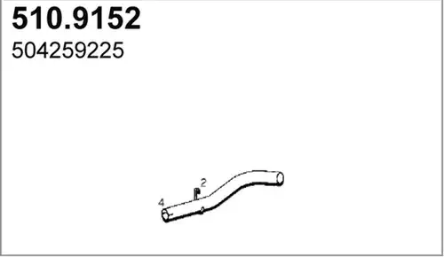 изпускателна тръба ASSO 510.9152