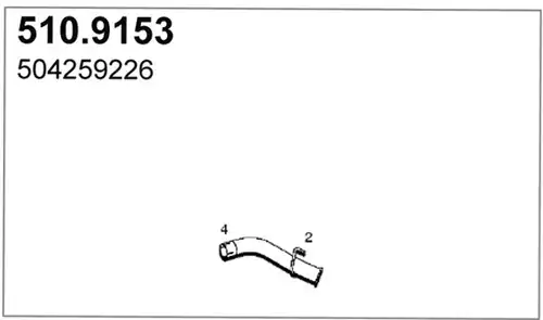 изпускателна тръба ASSO 510.9153