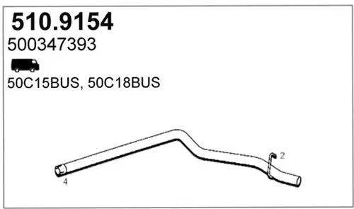 изпускателна тръба ASSO 510.9154
