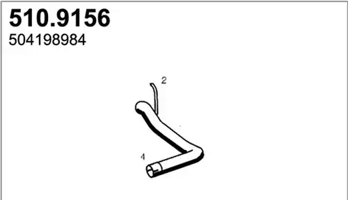 изпускателна тръба ASSO 510.9156