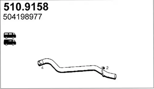 изпускателна тръба ASSO 510.9158