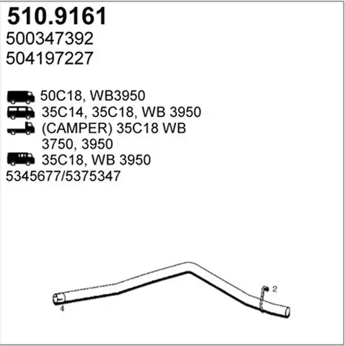 изпускателна тръба ASSO 510.9161