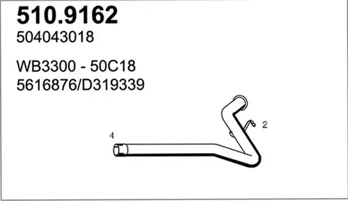 изпускателна тръба ASSO 510.9162