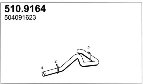изпускателна тръба ASSO 510.9164