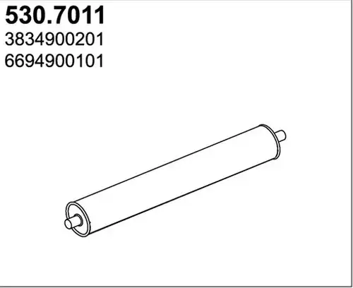 средно, задно гърне ASSO 530.7011