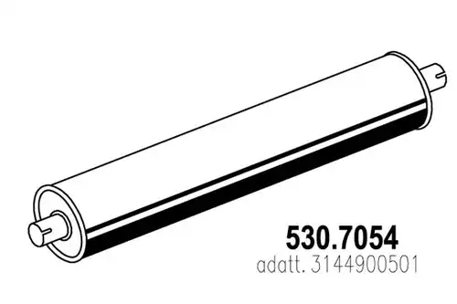 средно, задно гърне ASSO 530.7054