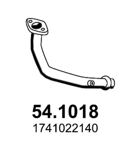 изпускателна тръба ASSO 54.1018