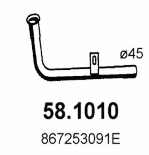 изпускателна тръба ASSO 58.1010