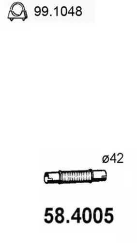 изпускателна тръба ASSO 58.4005