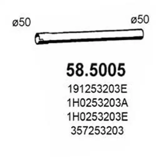 изпускателна тръба ASSO 58.5005