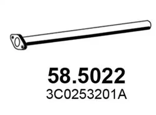 изпускателна тръба ASSO 58.5022