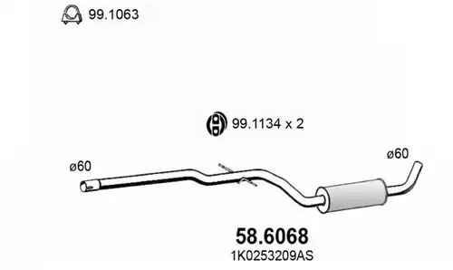 средно гърне ASSO 58.6068