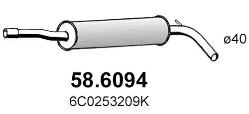 средно гърне ASSO 58.6094