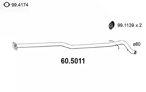 изпускателна тръба ASSO 60.5011