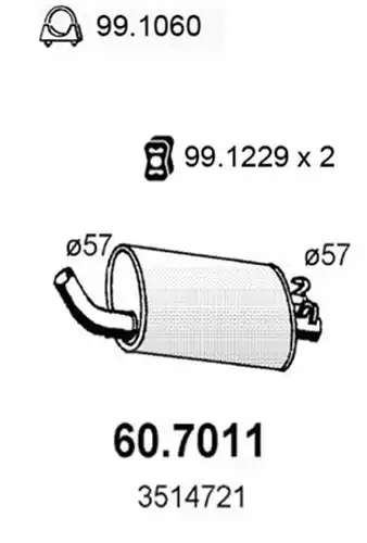 крайно гърне ASSO 60.7011