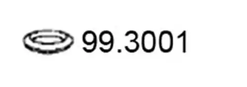 уплътнителен пръстен, изпуск. тръба ASSO 99.3001