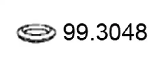 уплътнителен пръстен, изпуск. тръба ASSO 99.3048