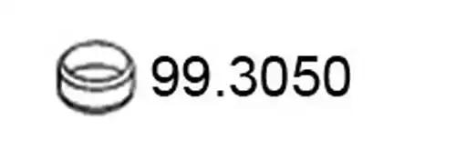 уплътнителен пръстен, изпуск. тръба ASSO 99.3050