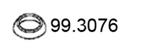 уплътнителен пръстен, изпуск. тръба ASSO 99.3076