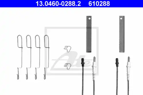 комплект принадлежности, дискови накладки ATE 13.0460-0288.2