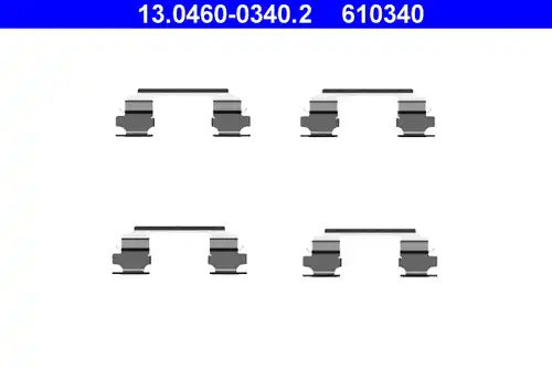 комплект принадлежности, дискови накладки ATE 13.0460-0340.2
