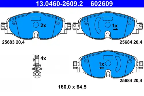 накладки ATE 13.0460-2609.2