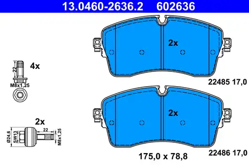 накладки ATE 13.0460-2636.2