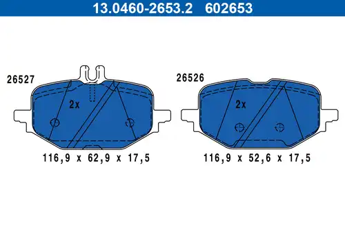 накладки ATE 13.0460-2653.2