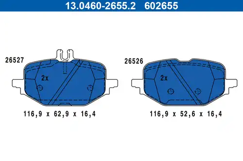 накладки ATE 13.0460-2655.2