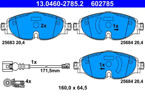 накладки ATE 13.0460-2785.2