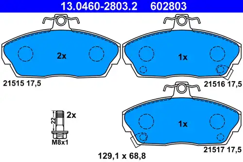 накладки ATE 13.0460-2803.2